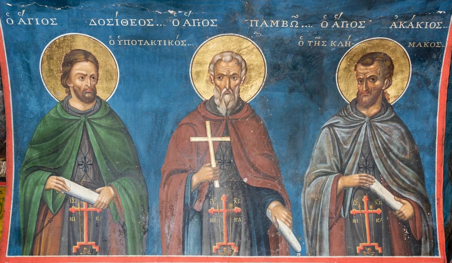 Προεπισκόπηση εικόνας για Οι άγιοι Δοσίθεος, Παμβώ και Ακάκιος