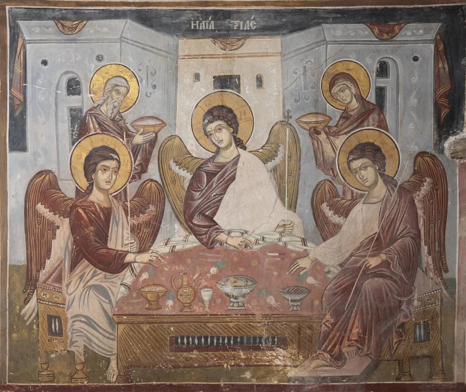 Προεπισκόπηση εικόνας για Η Αγία Τριάδα (Φιλοξενία του Αβραάμ) / λεπτομέρεια