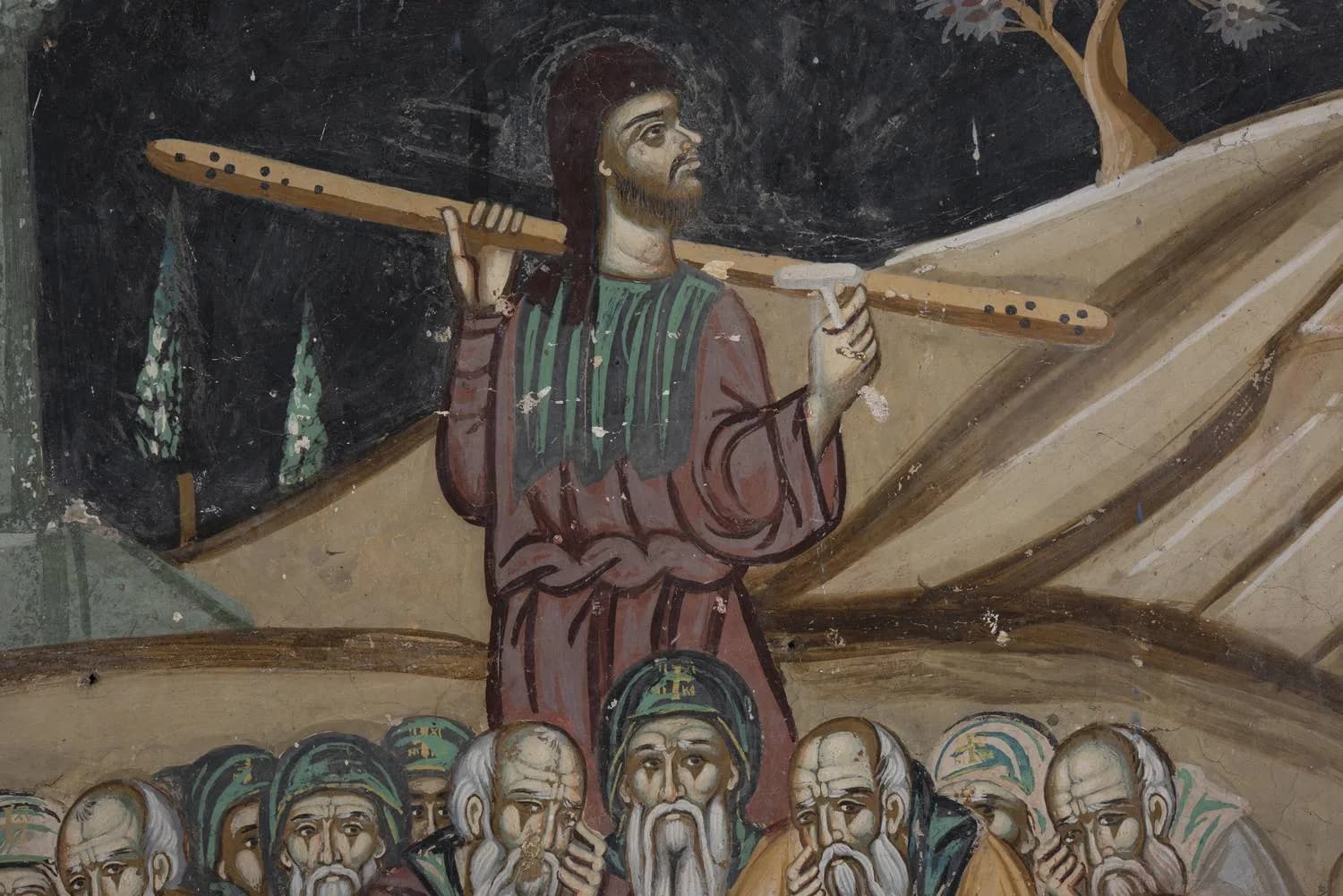 Προεπισκόπηση εικόνας για Η κοίμηση του οσίου Εφραίμ του Σύρου (λεπτομέρεια)